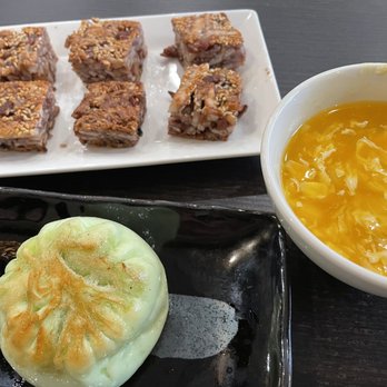 Chef Tony Dim Sum - Taro cakes, pumpkin soup and pan fried meat buns - Dim Sum Near Me - Arcadia, California