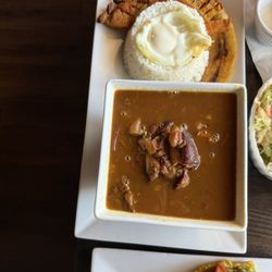 Melodias - Special of the day beans rice egg pork belly and pork leg