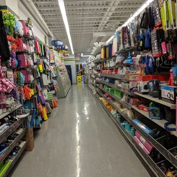 Dollarama - Inside in one of the aisles. June 2019 - Discount Store Near Me - Toronto, Ontario