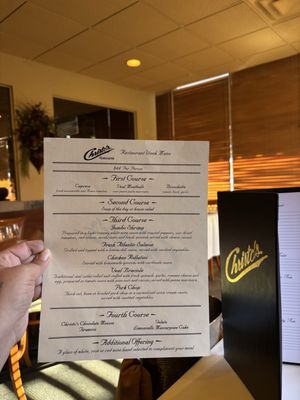 Menu photo 2 Christo's Phoenix, AZ