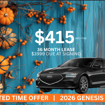 Genesis of North Plainfield - LEAVES ARE FALLING AND SO ARE OUR PRICES! - Car Dealers Near Me - North Plainfield, New Jersey Genesis of North Plainfield - LEAVES ARE FALLING AND SO ARE OUR PRICES! - Car Dealers Near Me - North Plainfield, New Jersey