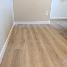 a hardwood floor in a home