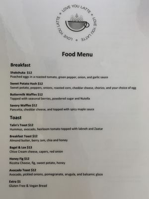 Menu photo 8 Love You Latte Glendale, CA