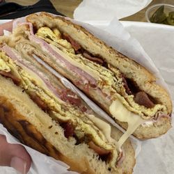 6. Ham, Egg, Bacon & Cheese Croissant Breakfast