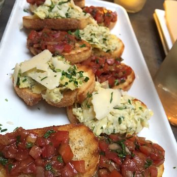 Bodega Wine Bar - $6 bruschetta during happy hour :) - Wine Bars Near Me - Santa Monica, California