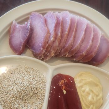 Chopsticks House - Pork n seeds with ketchup hot mustard and sesame seeds - Chinese Near Me - Preston, Idaho Chopsticks House - Pork n seeds with ketchup hot mustard and sesame seeds - Chinese Near Me - Preston, Idaho