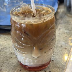 Eggcetra - Strawberry amaretto iced latte