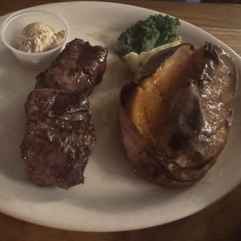 Angelo's Steak Pit - Filet with Sweet Potato - Seafood Near Me - Panama City Beach, Florida
