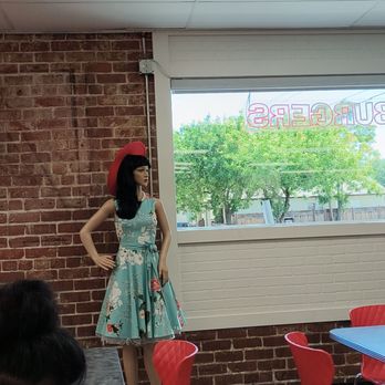 Lucky's Drive-In - The mannequin changed her dress. - Burgers Near Me - Sacramento, California Lucky's Drive-In - The mannequin changed her dress. - Burgers Near Me - Sacramento, California