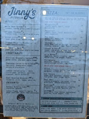 Menu photo 8 Jinny's Pizzeria Newton, MA Menu photo 8 Jinny's Pizzeria Newton, MA