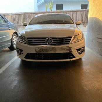 Pacific Auto Body - Damaged front bumper. Ripped the license plate bracket off and broke a few grill pieces. - Body Shops Near Me - Gardena, California