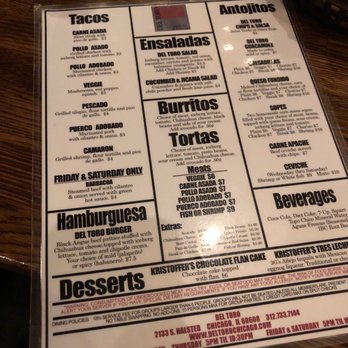 Del Toro - Menú - Burgers Near Me - Chicago, Illinois Del Toro - Menú - Burgers Near Me - Chicago, Illinois