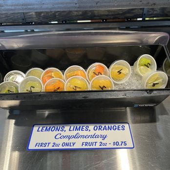 HTeaO - a tray of lemons, limes, oranges, and compliment - Coffee & Tea Near Me - Colleyville, Texas