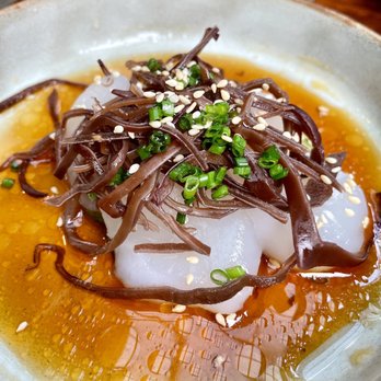 The Tyger - Sashimi of Scallop, Pickled Cucumbers, Wood Ear Mushroom, Aged Ponzu - Cocktail Bars Near Me - New York, New York The Tyger - Sashimi of Scallop, Pickled Cucumbers, Wood Ear Mushroom, Aged Ponzu - Cocktail Bars Near Me - New York, New York