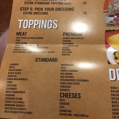 Menu photo 2 The Big Salad Grosse Pointe Woods, MI Menu photo 2 The Big Salad Grosse Pointe Woods, MI