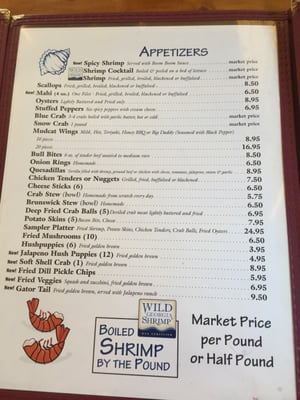 Menu photo 8 Mudcat Charlie's Brunswick, GA Menu photo 8 Mudcat Charlie's Brunswick, GA