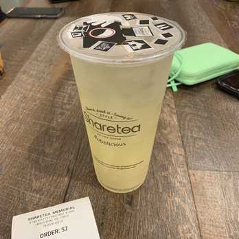 Sharetea - Honey lemonade with aloe Vera - Bubble Tea Near Me - Houston, Texas