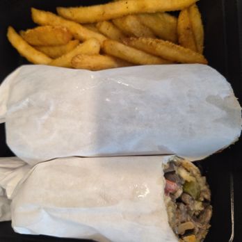 Time Out Cuisine - To go - beef shawarma sandwitch ($22) - Mediterranean Near Me - Playa Del Rey, California