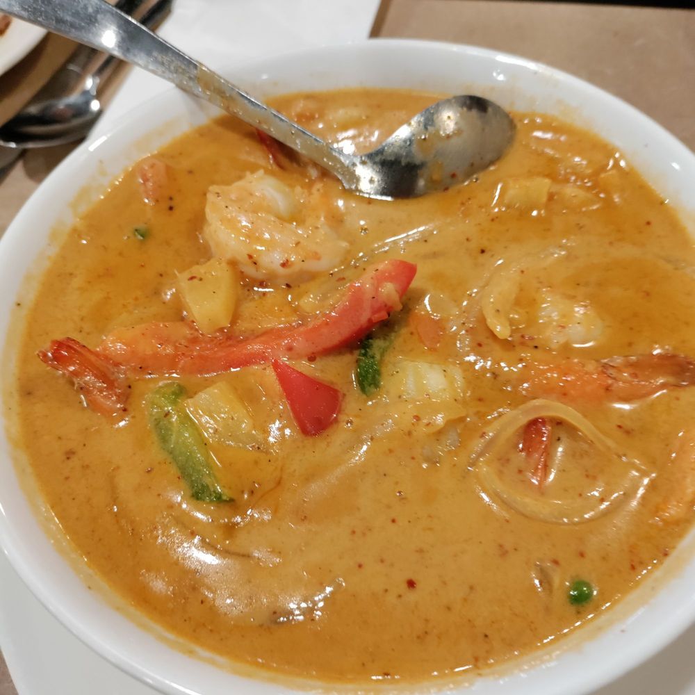 Massama Curry with shrimps. Massama Curry with shrimps.