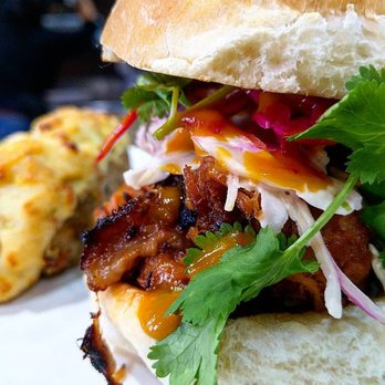 GrillTime - Smoked pulled pork sandwich. This cilantro deserves a special shout-out. So does the twice baked potato. - Meat Shops Near Me - Toronto, Ontario GrillTime - Smoked pulled pork sandwich. This cilantro deserves a special shout-out. So does the twice baked potato. - Meat Shops Near Me - Toronto, Ontario