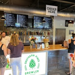 Southern Pines Growler Company - Bar area