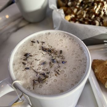 La Bosco Bakery & Cafe - Lavender London Fog + oat milk - Bakeries Near Me - Edmonton, Alberta