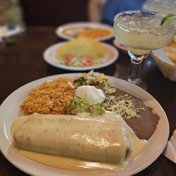Cancun Family Mexican Restaurant - Chimichanga & Margarita