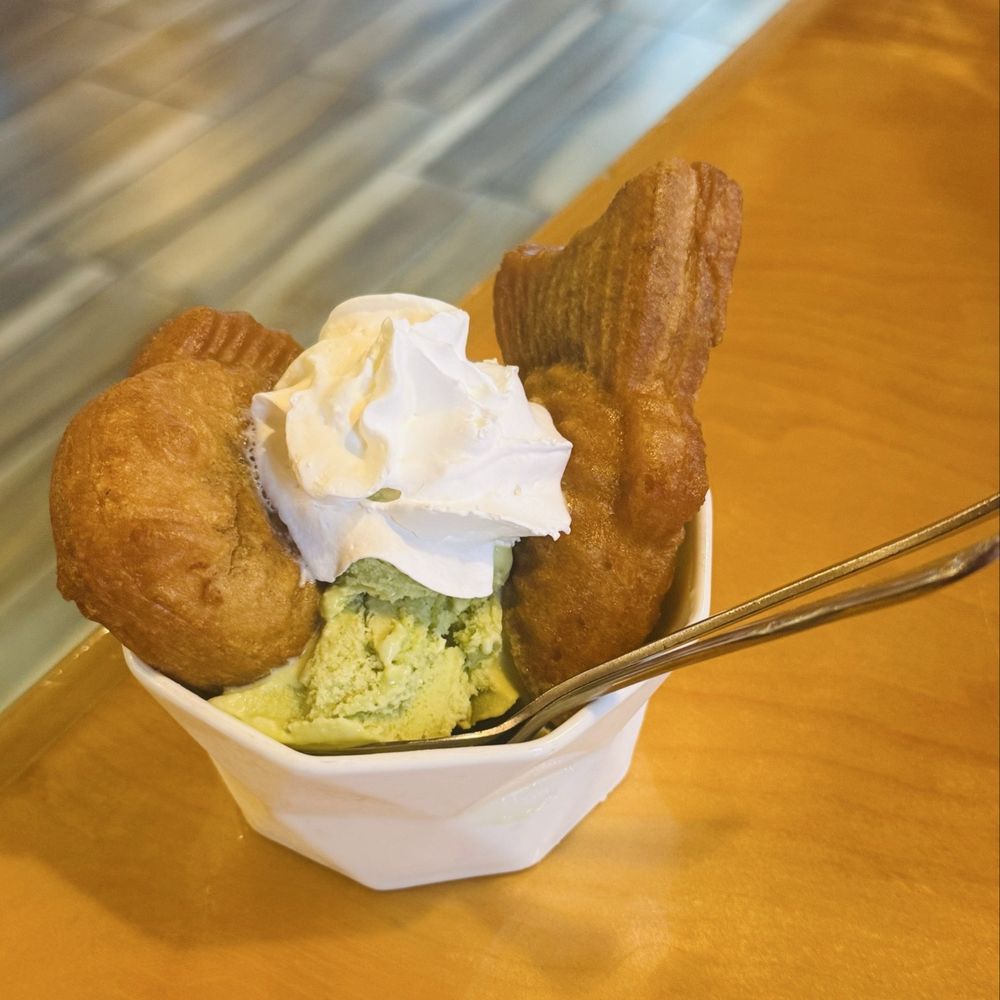 Flame Ramen - Taiyaki with green tea ice cream - Ramen Near Me - Memphis, Tennessee