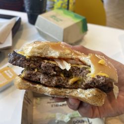 McDonald's - This is the best double quarter pounder I've ever had, meat is massive, juicy, perfect cooking.