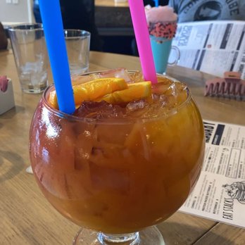 Hash Kitchen - Fish Bowl Tequila Sunrise - Breakfast & Brunch Near Me - Chandler, Arizona Hash Kitchen - Fish Bowl Tequila Sunrise - Breakfast & Brunch Near Me - Chandler, Arizona