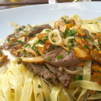 Café Balthasar - Rinderfiletspitzen mit frischen Pfifferlingen auf Tagliatelle, Yummy! - Breakfast & Brunch Near Me - Cologne, NW Café Balthasar - Rinderfiletspitzen mit frischen Pfifferlingen auf Tagliatelle, Yummy! - Breakfast & Brunch Near Me - Cologne, NW