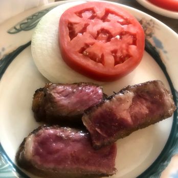 Peter Luger - Sliced Tomatoes & Onions with Luger's Own sauce (for 2) - Steakhouses Near Me - Brooklyn, New York Peter Luger - Sliced Tomatoes & Onions with Luger's Own sauce (for 2) - Steakhouses Near Me - Brooklyn, New York