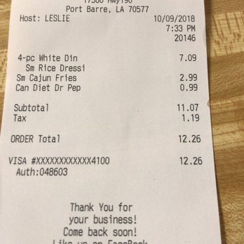 Chicken King - Seafood Near Me - Port Barre, Louisiana
