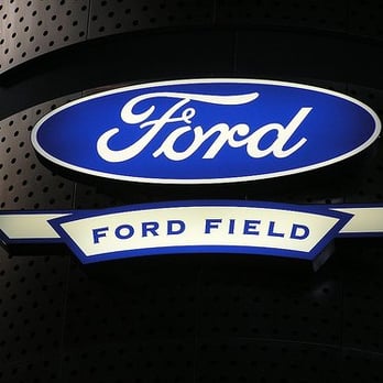 Ford Field - Ford Field sign on a pillar - Stadiums & Arenas Near Me - Detroit, Michigan Ford Field - Ford Field sign on a pillar - Stadiums & Arenas Near Me - Detroit, Michigan