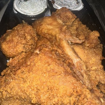 Seager & Sons - 1/2 bird fried chicken, I ordered two but this is half. Very yummy! - Pizza Near Me - Plano, Texas