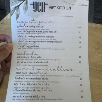 YEN Viet Kitchen - Menu 2 - Vietnamese Near Me - Las Vegas, Nevada YEN Viet Kitchen - Menu 2 - Vietnamese Near Me - Las Vegas, Nevada