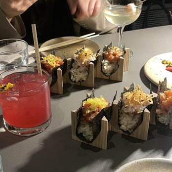 kodo - summer blossom & handroll trio & lychee kiss - Cocktail Bars Near Me - Los Angeles, California
