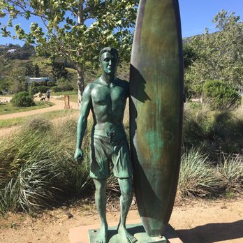 Legacy Park - A surfer statue, lest we forget we're in a park in Malibu. - Parks Near Me - Malibu, California
