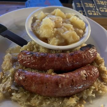 Kaiserhoff - Old style sausage with hot potato salad. This was fantastic. - American Near Me - New Ulm, Minnesota