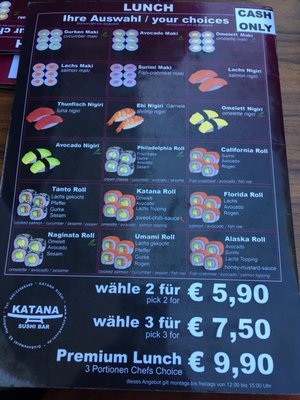 Menu photo 4 Katana Sushi Hamburg, HH Menu photo 4 Katana Sushi Hamburg, HH