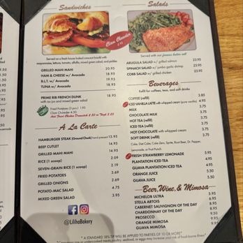 Liliha Bakery - Ala Moana - Sandwiches, Salads, A La Carte, Beverages, n' Beer/Wine/Mimosa Menu | August 2026 - Breakfast & Brunch Near Me - Honolulu, Hawaii Liliha Bakery - Ala Moana - Sandwiches, Salads, A La Carte, Beverages, n' Beer/Wine/Mimosa Menu | August 2026 - Breakfast & Brunch Near Me - Honolulu, Hawaii