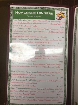 Menu photo 3 Cinco De Mayo Mexican Restaurant La Pine, OR