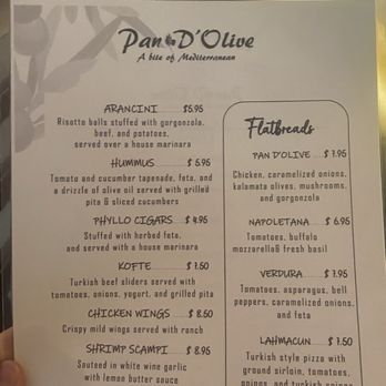Pan D'Olive - Happy hour food menu - Italian Near Me - St Louis, Missouri