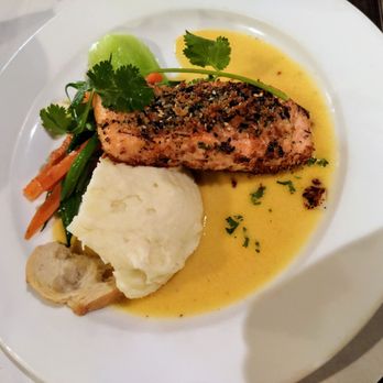 Elements Restaurant - Herb Encrusted Salmon - Vietnamese Near Me - San Jose, California Elements Restaurant - Herb Encrusted Salmon - Vietnamese Near Me - San Jose, California