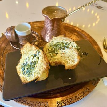 Haraz Coffee House - Turkish coffee and Spinach and Cheese Croissant - Coffee & Tea Near Me - Irving, Texas