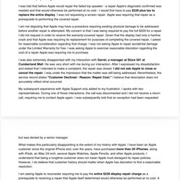 Full explanation and complaint.
