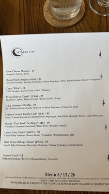 Menu photo 1 Atmesfir Prescott, AZ