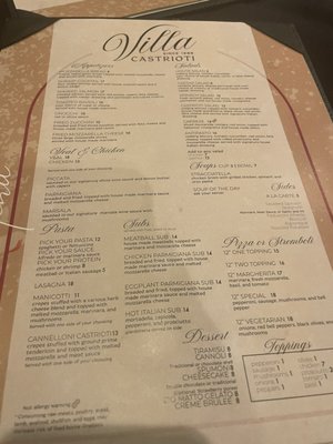 Menu photo 2 Villa Castrioti Cordova, TN Menu photo 2 Villa Castrioti Cordova, TN