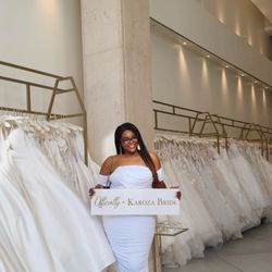 Karoza Bridal - All smiles after saying "yes" to the dress (not pictured).