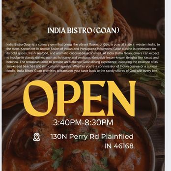 India Bistro-Goan - India Bistro-Goan - Indian Near Me - Plainfield, Indiana India Bistro-Goan - India Bistro-Goan - Indian Near Me - Plainfield, Indiana